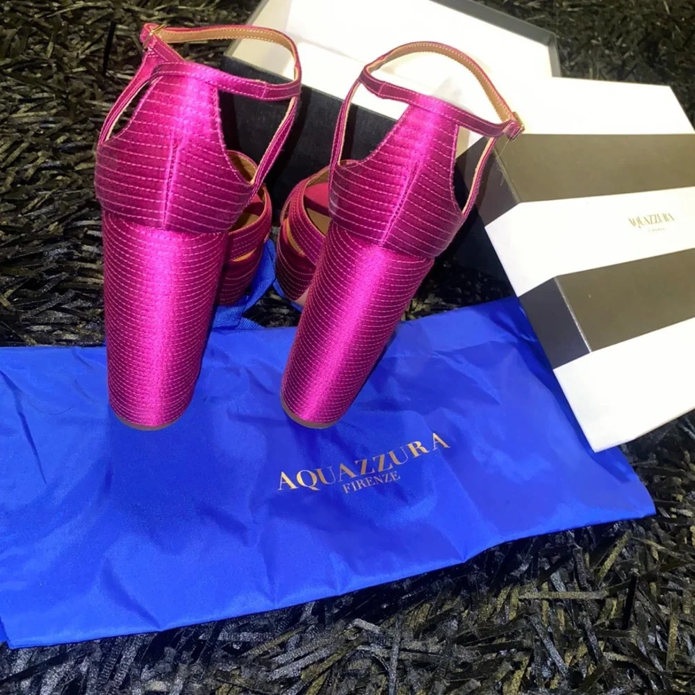 Aquazzura heels, size 40 in hot pink - Picture 4 of 6